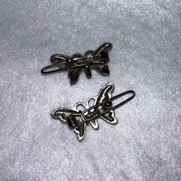 Vintage 2 butterfly hair clip - Picture 2 of 2